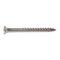 Buildright Deck Screw, #10 x 2-1/2 in, 18-8 Stainless Steel, Flat Head, Square Drive, 80 PK 08557